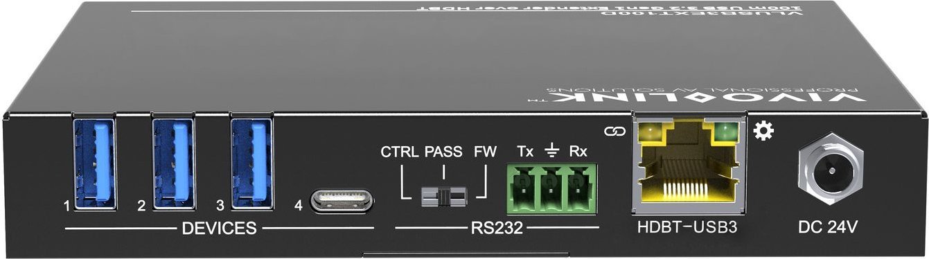 Przełącznik VivoLink Vivolink VLUSB3EXT100D przedłużacz KVM