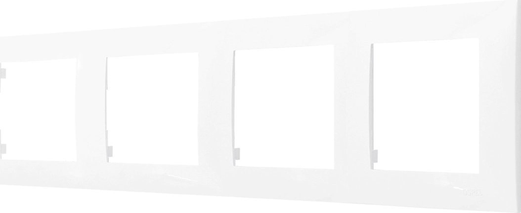 Ospel Ramka poczwórna Ospel Szafir R-4Z/00 biała