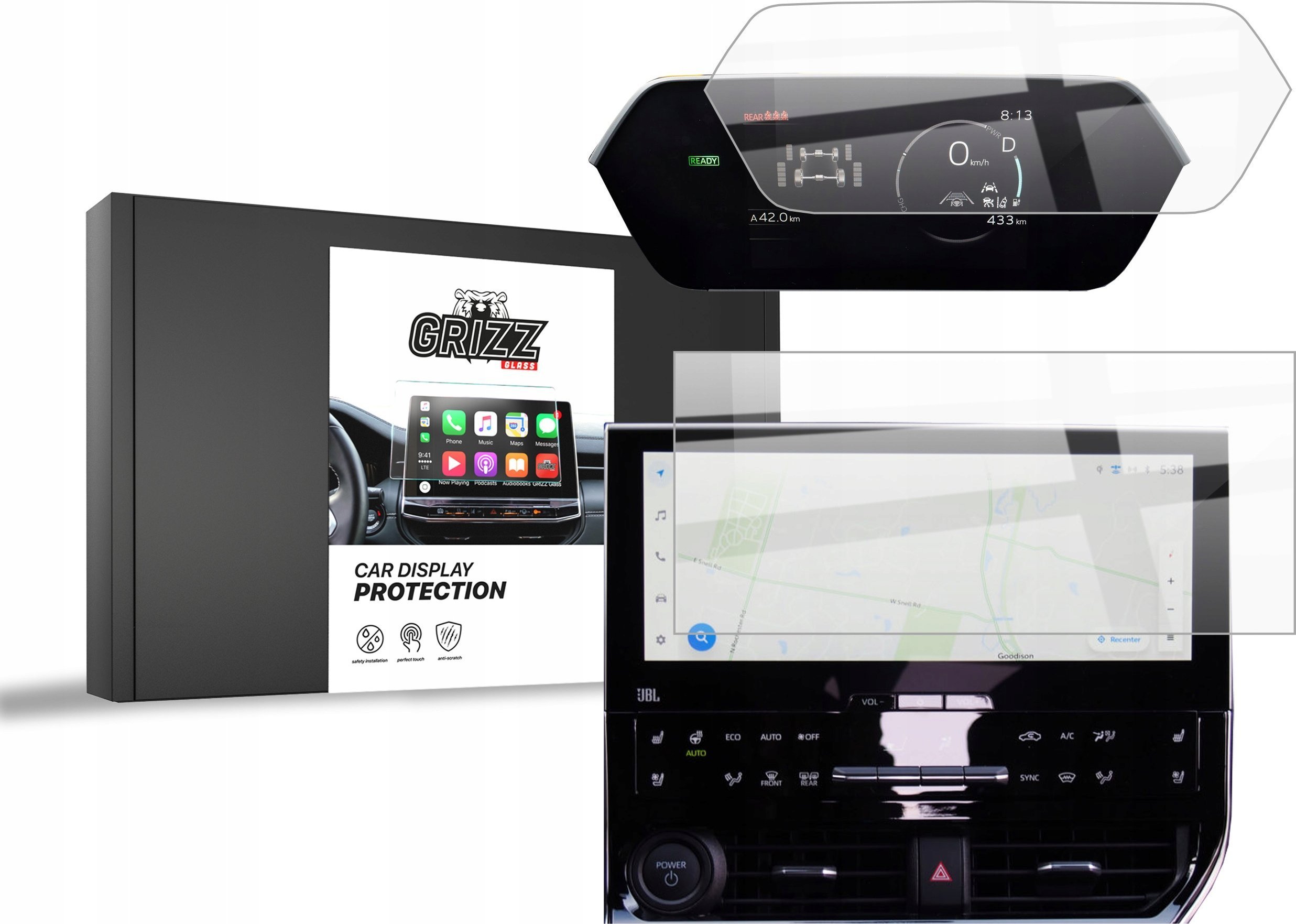 Folia ceramiczna GrizzGlass CarDisplay Protection do Subaru Solterra EV (2022-2025) [2w1]