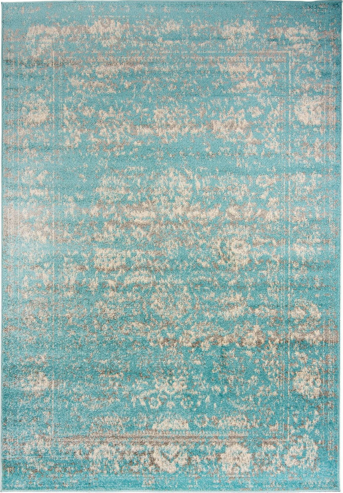 Carpetpol Dywan komfort vintage turkusowy H182A TURQUOIS ALESTA (0.70*2.50)