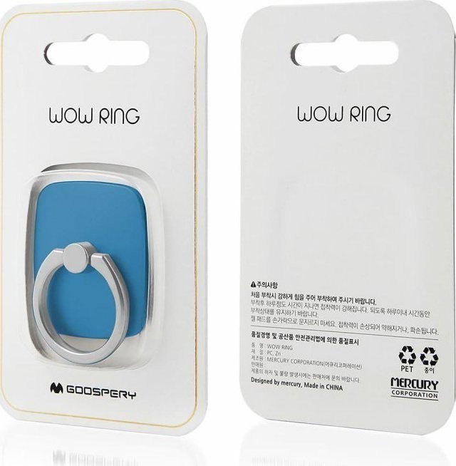 Goospery Uchwyt na palec Mercury WOW Ring niebieski