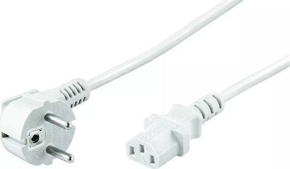 Kabel zasilający Goobay Przedłużacz 3m C13 Biały- 95141