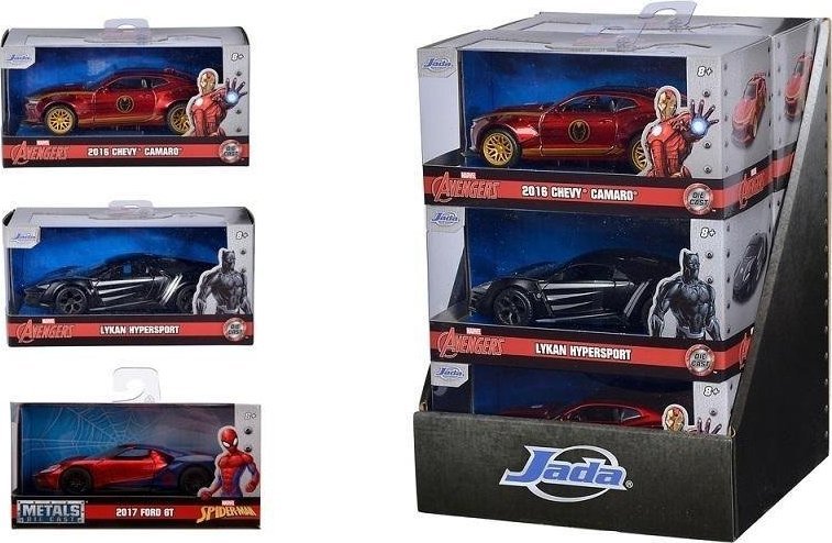 Jada Toys AUTO OSOB MET 15X7X8 MARVEL AVENGERS WB