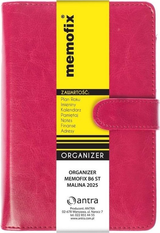Organizer Memofix B6 ST malinowy