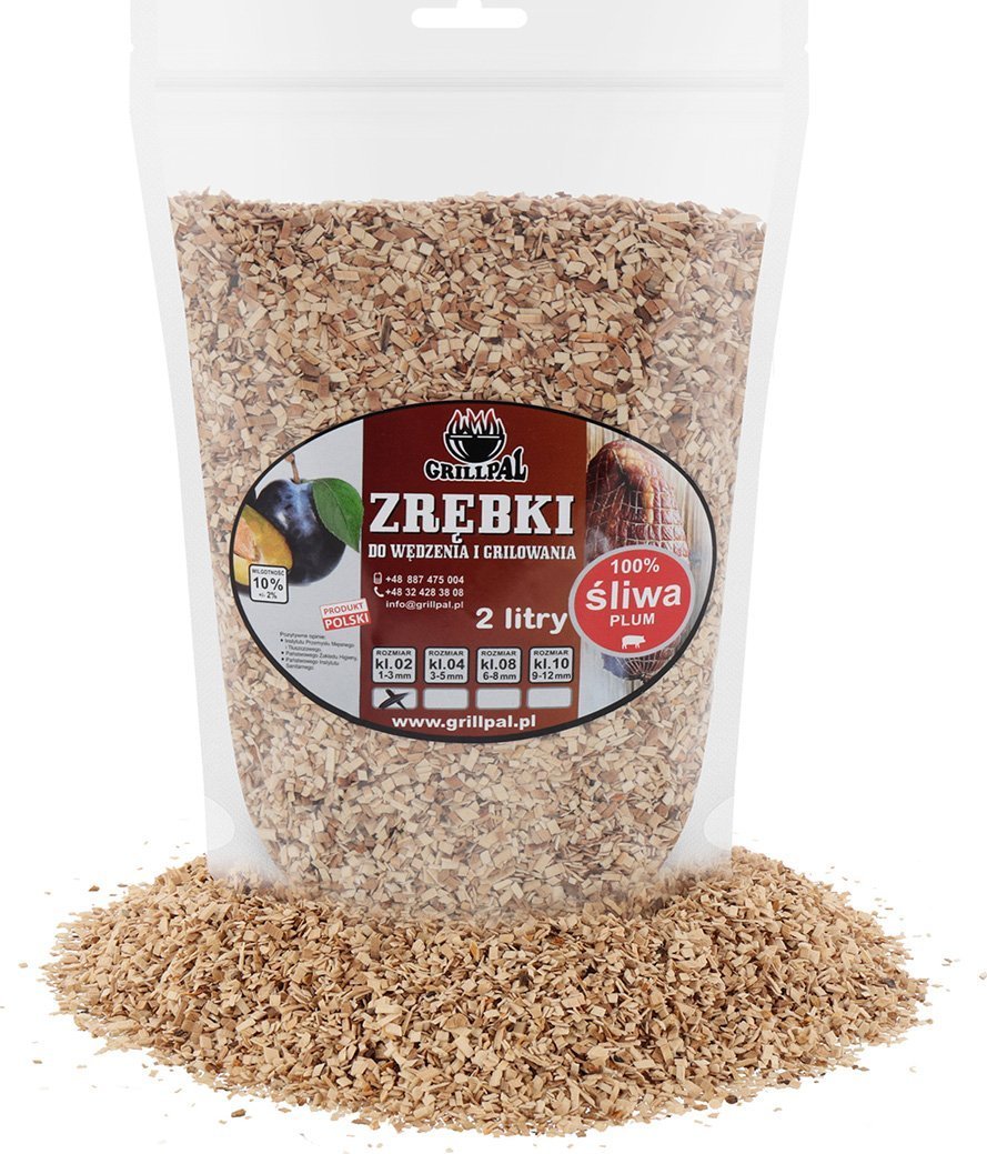 Grillpal Zrębki wędzarnicze ŚLIWA KL-10/2L GRILLPAL