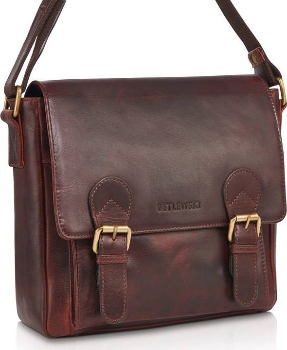 Betlewski BETLEWSKI Skórzana torba męska VINTAGE