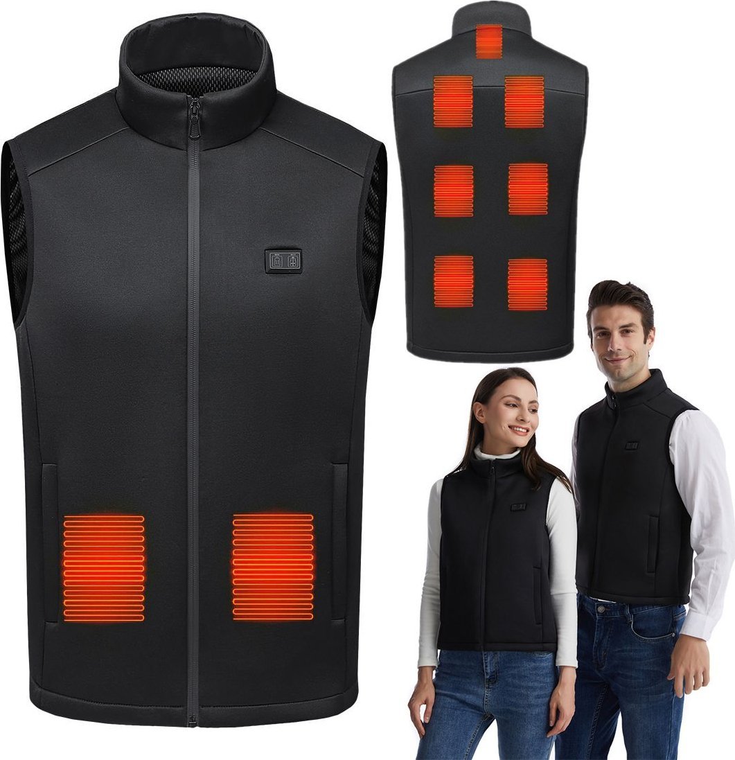 Mozos HV4 Ogrzewana elektryczna kamizelka unisex r. XXL czarna