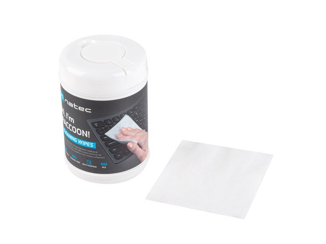 Natec Racoon Cleaning Wipes 100szt. (NSC-1796)
