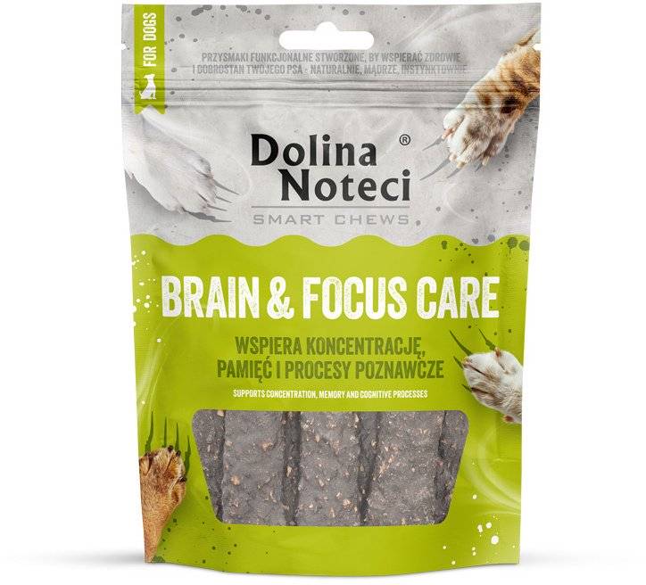 Dolina Noteci Smart Chews Brain & Focus Care Gryzaki funkcjonalne dla psa wspierające pamięć i koncentrację 7 szt.