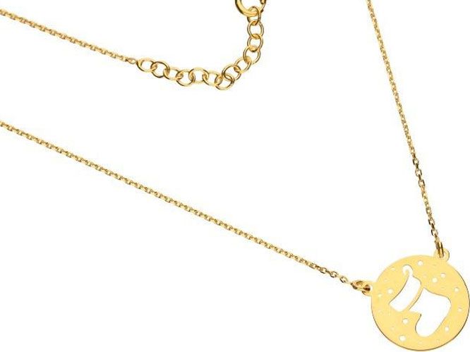 Lovrin Srebrny złocony naszyjnik 925 skarpeta Mikołaja 2,00g