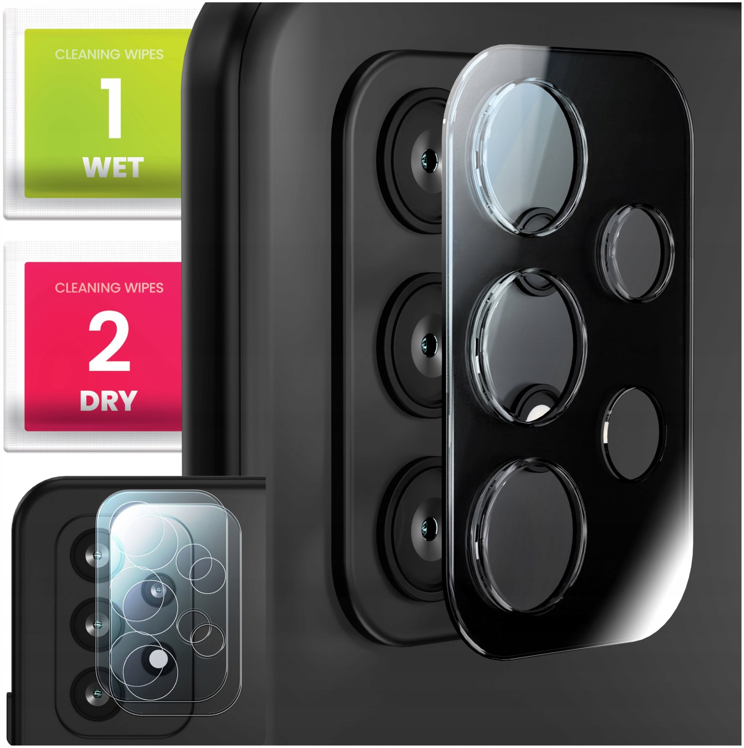 2-PAK Szkło Na Aparat Do Samsung Galaxy A53 5G (Hartowane, Ochronne, 9H)