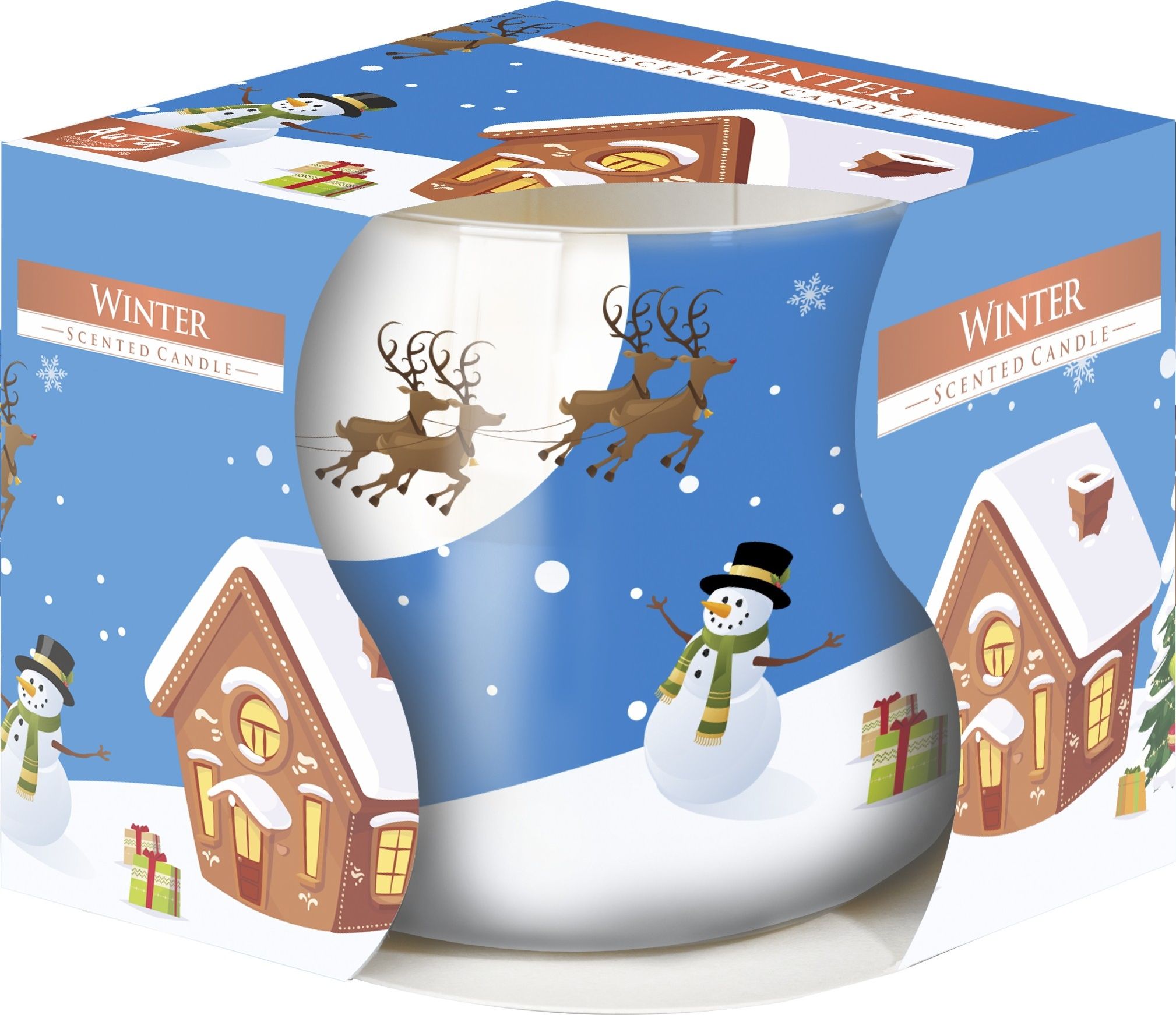 Bispol Świeca zapachowa w szkle BISPOL 20H ZIMA