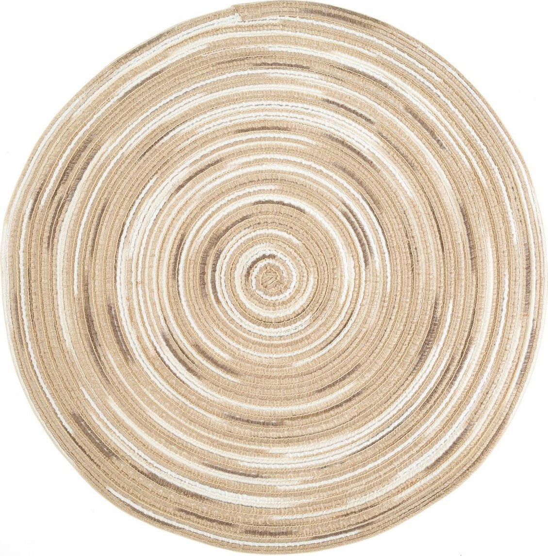Eurofirany Podkładka fi 38 Dekoracyjna Okrągła Boho3 Beżowy
