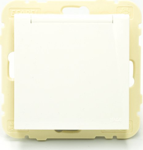 Efapel Efapel Logus90 gniazdo pojedyncze z uziemieniem ip44 biały 90114 KWBR