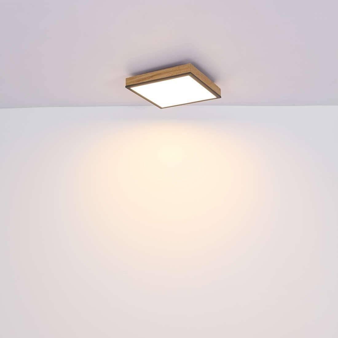 Lampa sufitowa Globo Ekologiczna LAMPA sufitowa DORO 416080WD2 Globo nowoczesna LED 24W 3000K do salonu drewno