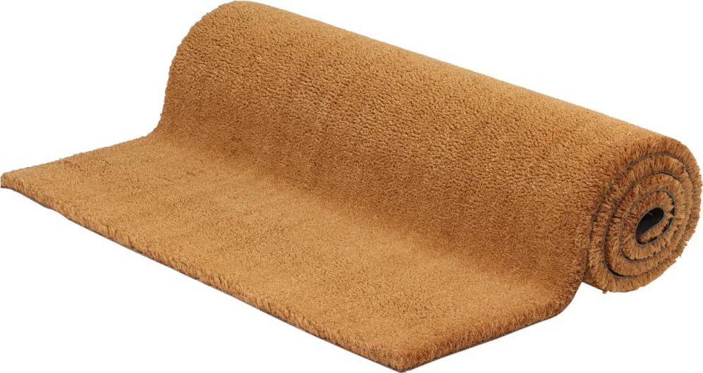 vidaXL Wycieraczka, naturalna, 100x300 cm, włókno kokosowe, tuftowana Lumarko!