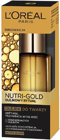L’Oreal Paris Loreal Dermo Nutri Gold Olejkowy Rytuał Olejek odżywczy do twarzy 30ml - 0280768