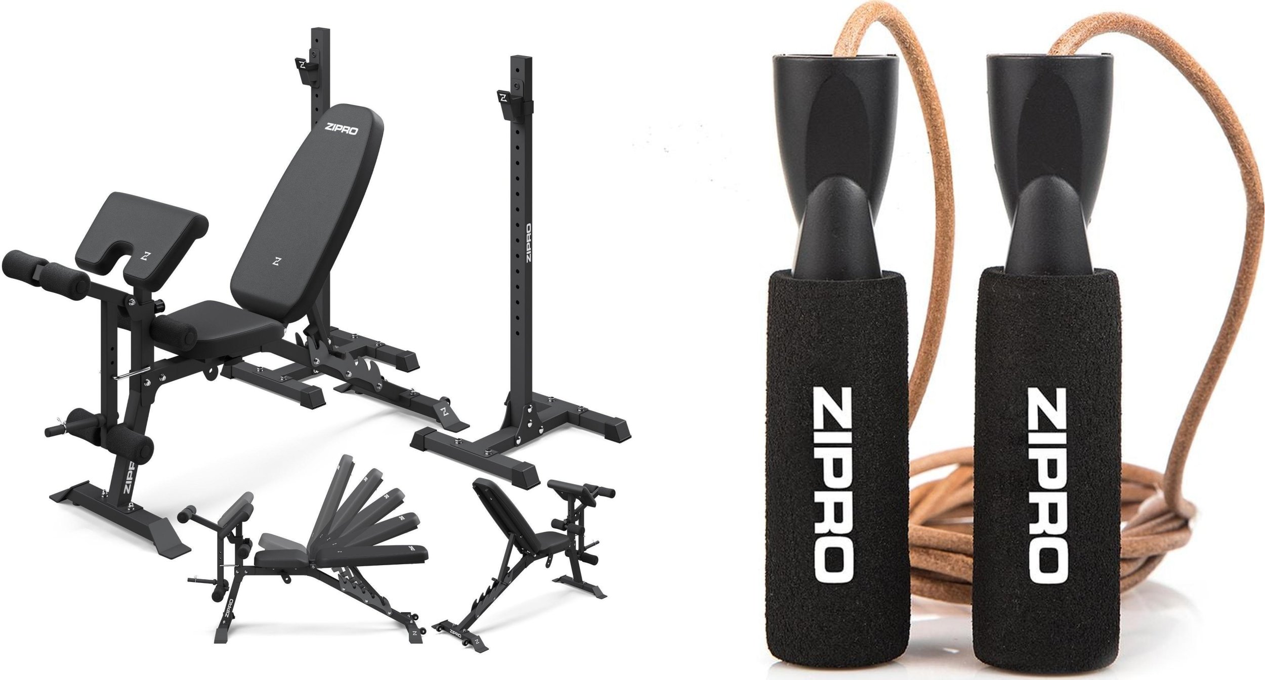 Zipro Ławka do ćwiczeń Zipro Superset + Skakanka Zipro