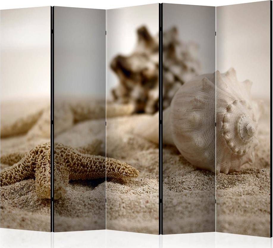 Artgeist Parawan 5-częściowy - Plaża i muszelka II [Room Dividers] uniwersalny