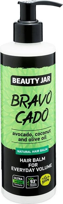 Beauty Jar Balsam dodający włosom objętości Bravocado Beauty Jar Hair Balm For Everyday Volume (250 ml)