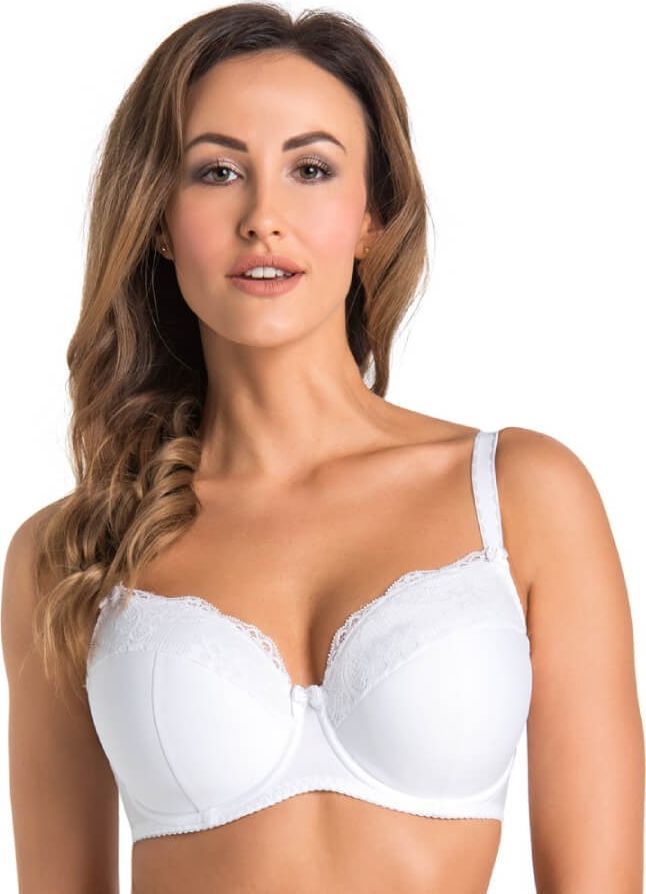 Teyli Biustonosz usztywniany z koronką Marte biały Biały 85I