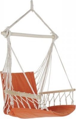 DKD Home Decor Fotel ogrodowy DKD Home Decor Pomarańczowy Poliester Bawełna Sosna (97 x 50 x 120 cm)