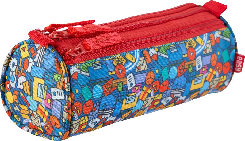 Piórnik Easy Piórnik szkolny 3 zamki multikolor Easy