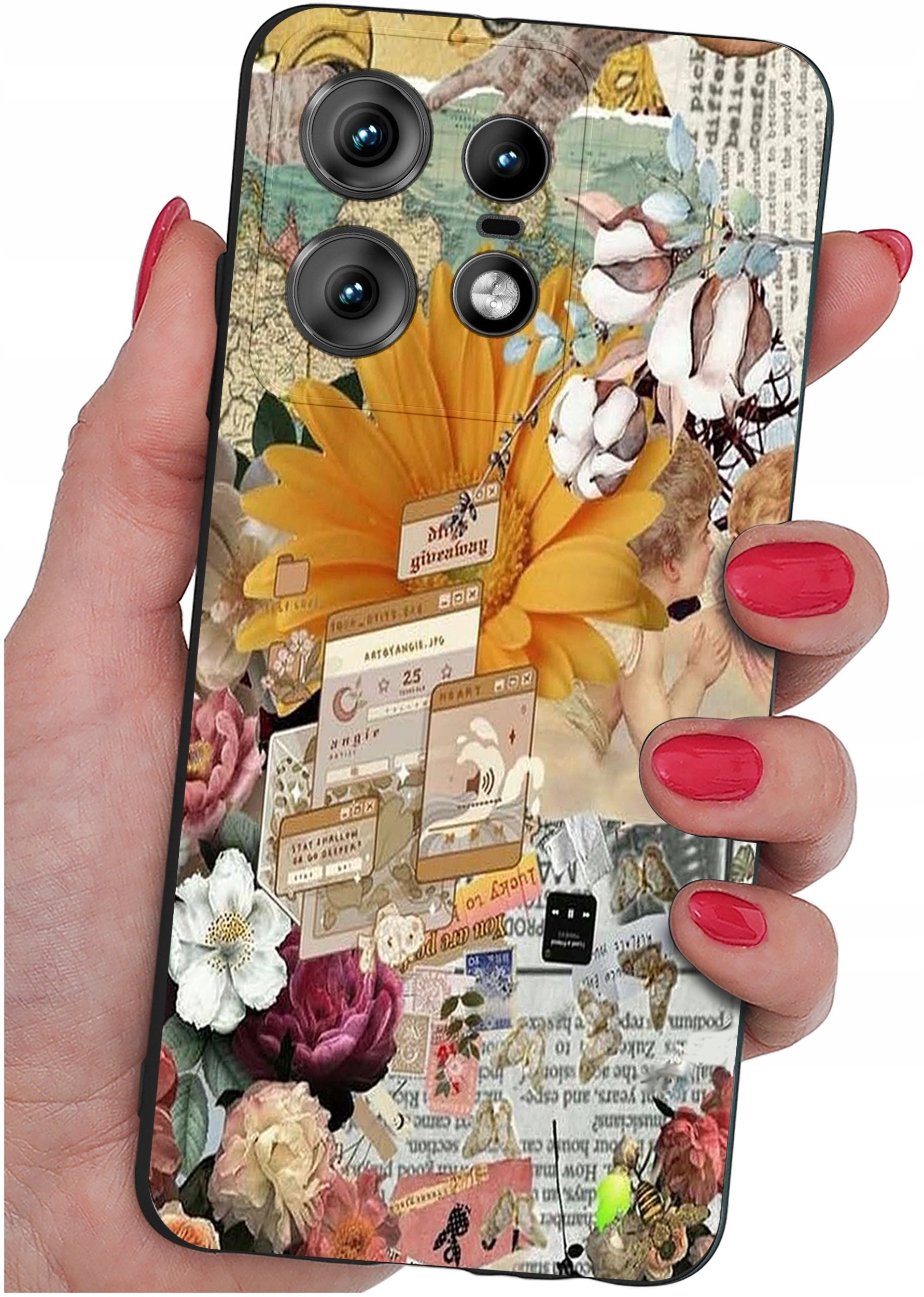 Etui do Motorola Moto EDGE 50 Pro WZORY |SILIKONOWE MATT CASE