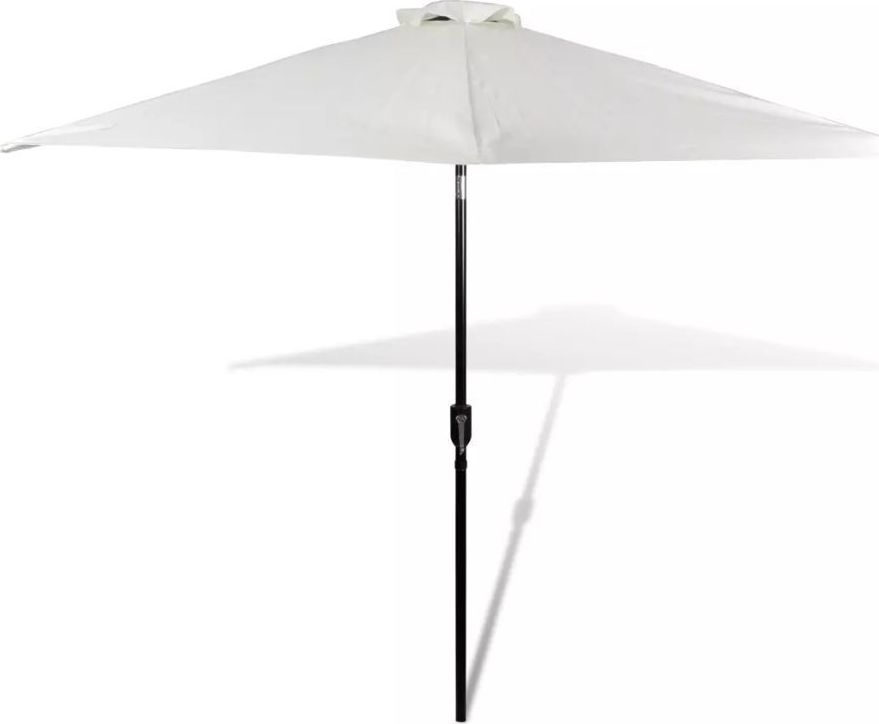 vidaXL Parasol ogrodowy, biały, 3 m