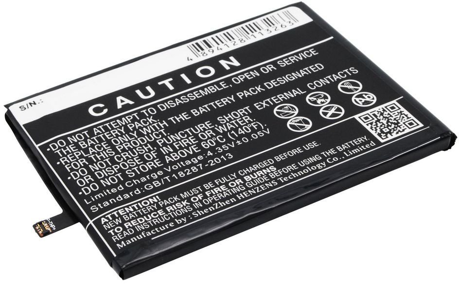 CoreParts MOBX-BAT-WKF200SL, Battery, Wiko, Black, Lithium Polymer (LiPo), 3000 mAh, 3.8 V