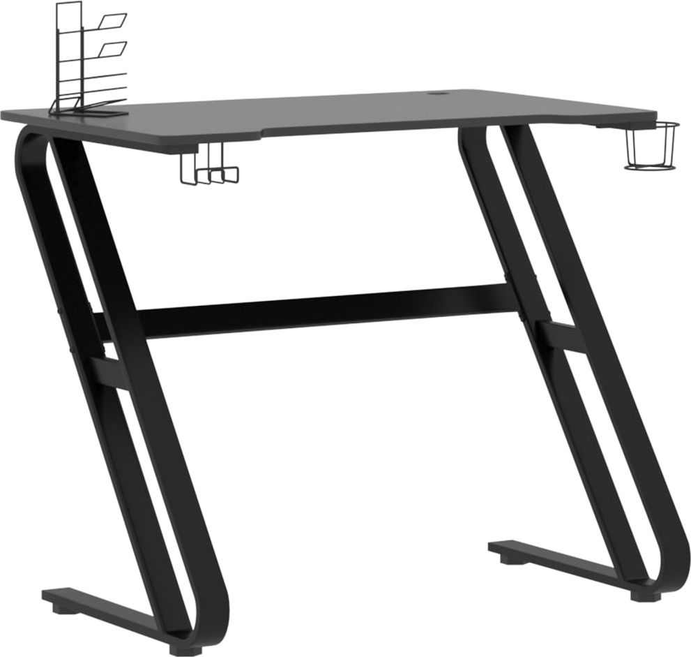 Biurko vidaXL 325410 Czarne 90 cmx60 cm