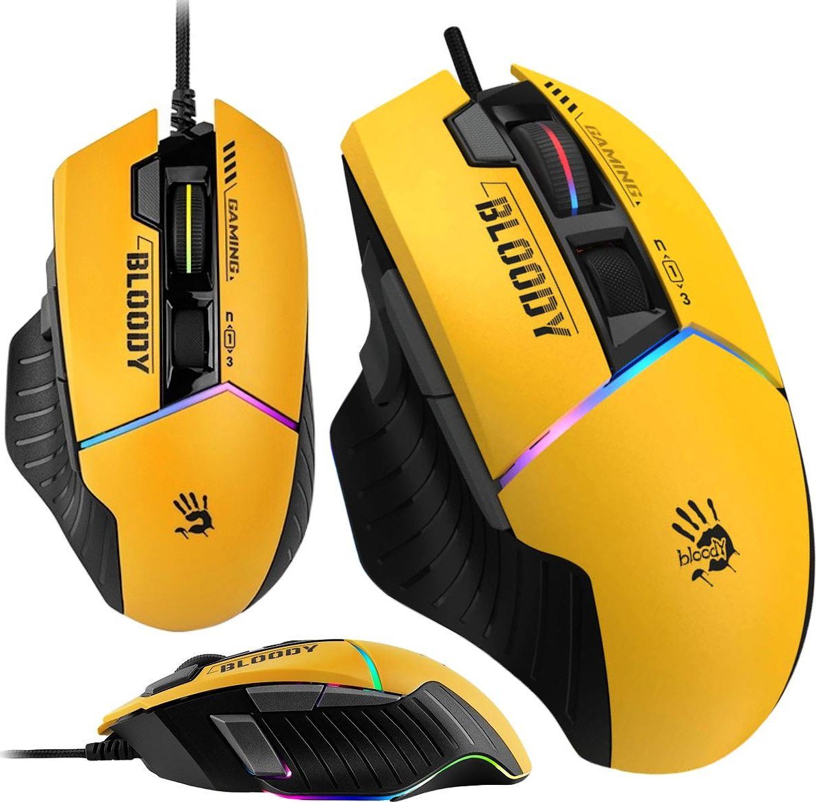 Mysz A4Tech Mysz przewodowa A4tech Bloody W95 Max USB Sports Lime