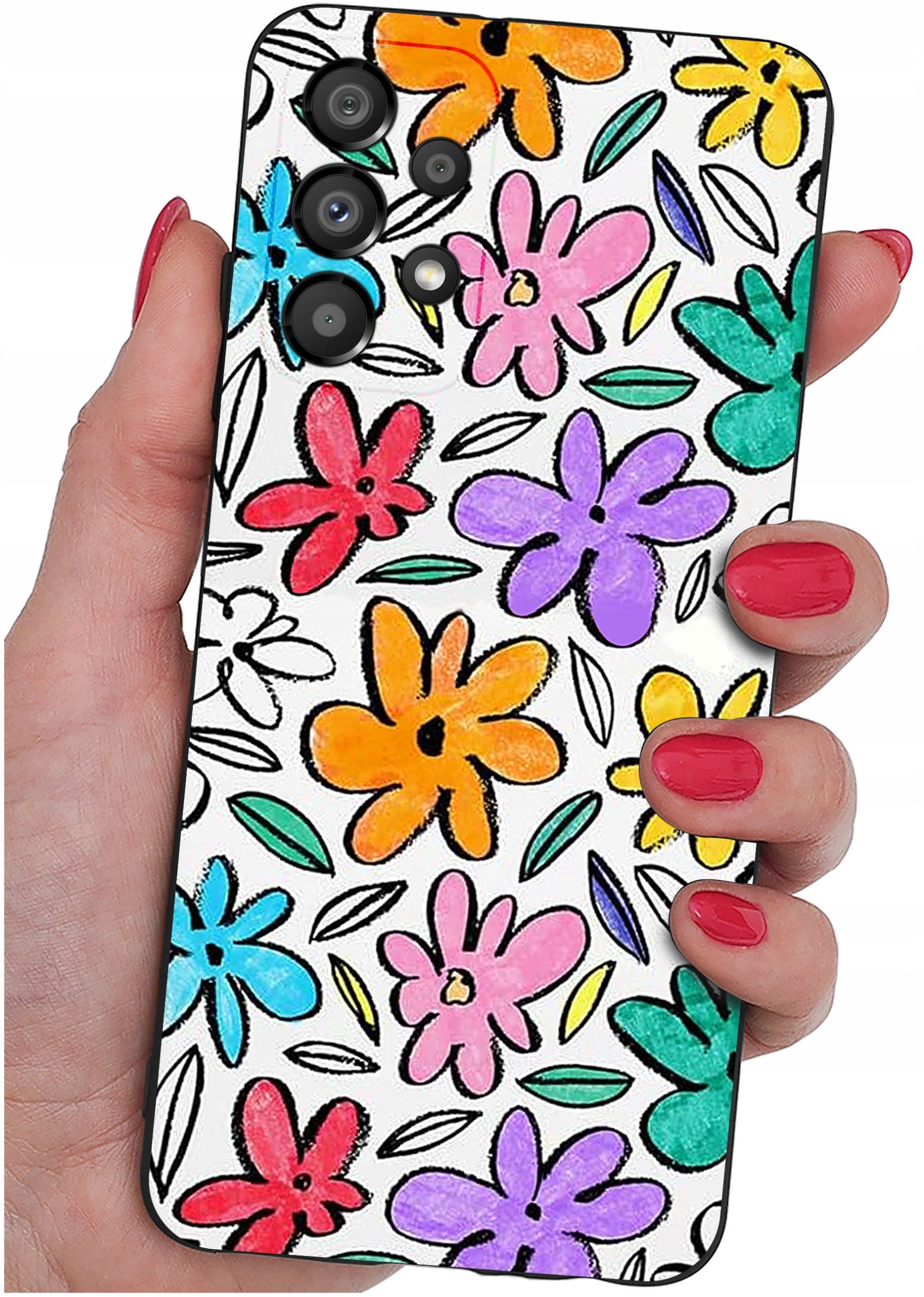 krainaGSM Etui do Samsung Galaxy A33 5G wzory SILIKONOWE MATT CASE + szkło 9H