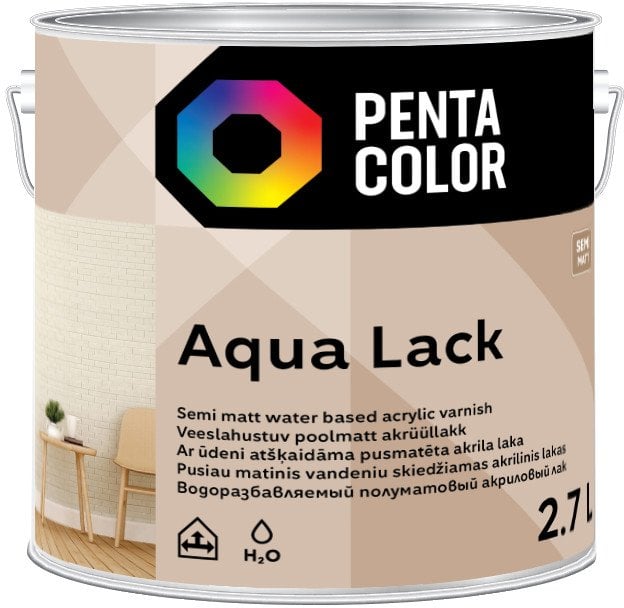 ACRYLIC VARNISH AQUA LACK SATIN 2.7L