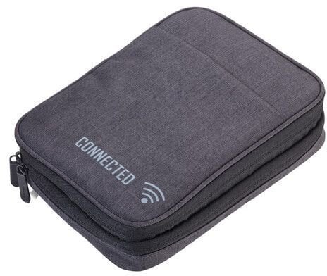 TROIKA Kabeltasche CONNECTED dunkelgrau