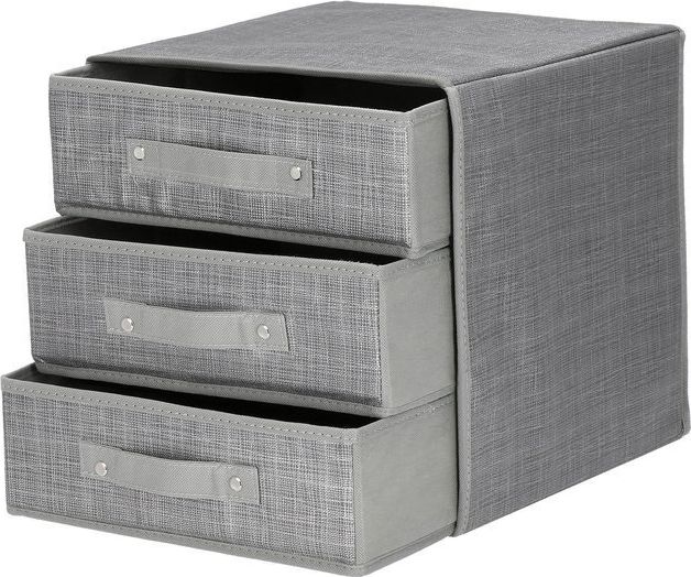 Springos Organizer na bieliznę do szuflady zestaw 4 szt. szary UNIWERSALNY