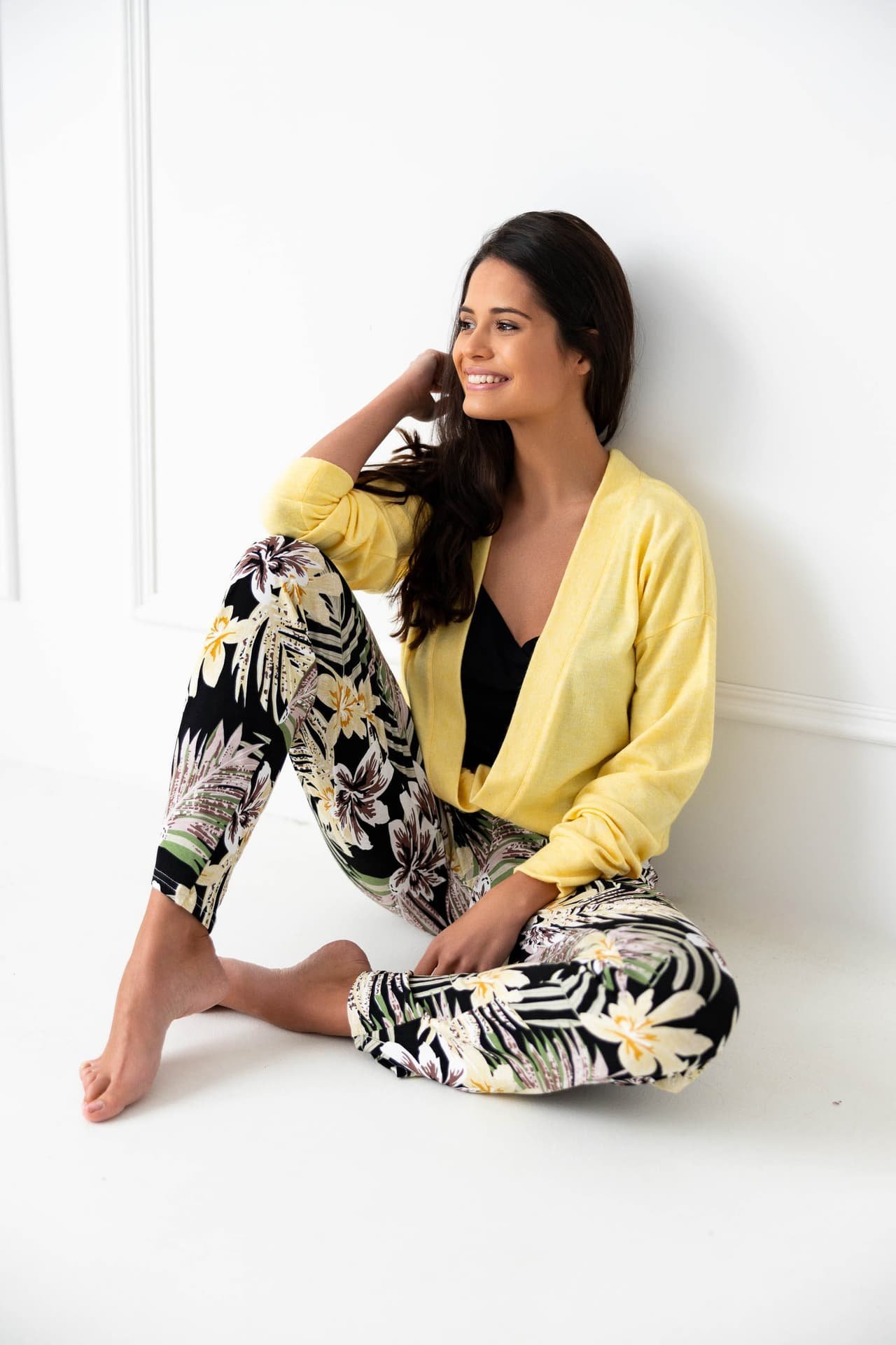 Sensis Kardigan Marika Żółty (Rozmiar L/XL)