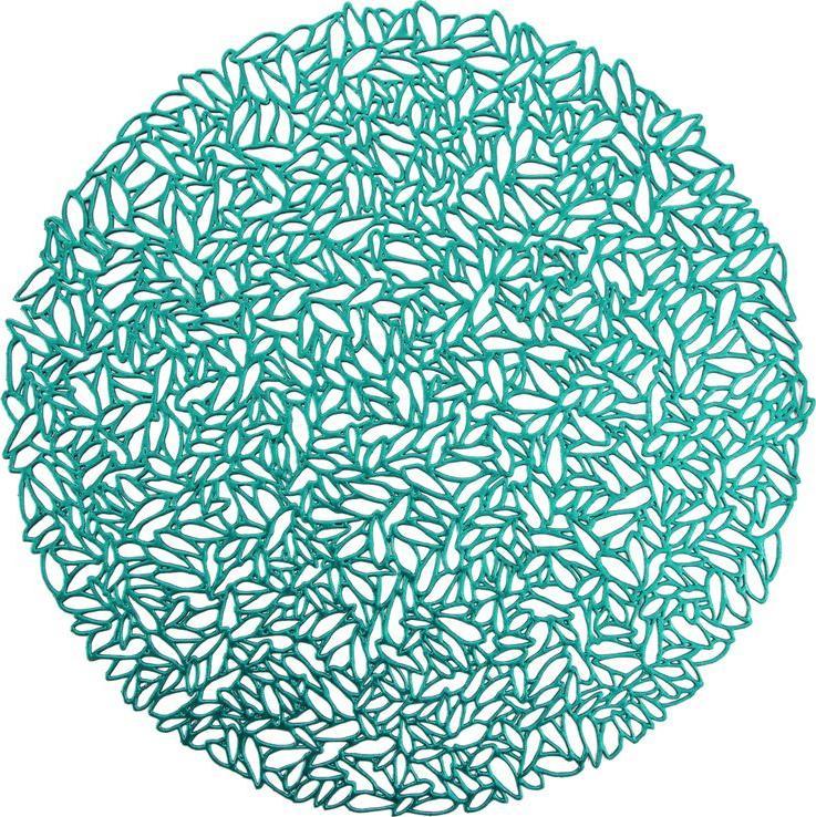 Eurofirany PODKŁADKA REBEKA (FI) 38 CM TURKUSOWY