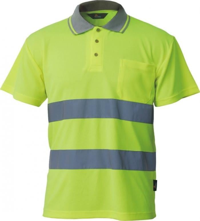 VIZWELL KOSZULKA POLO OSTRZEGAWCZA ŻÓŁTA M VWPS01-BY/M VIZWELL