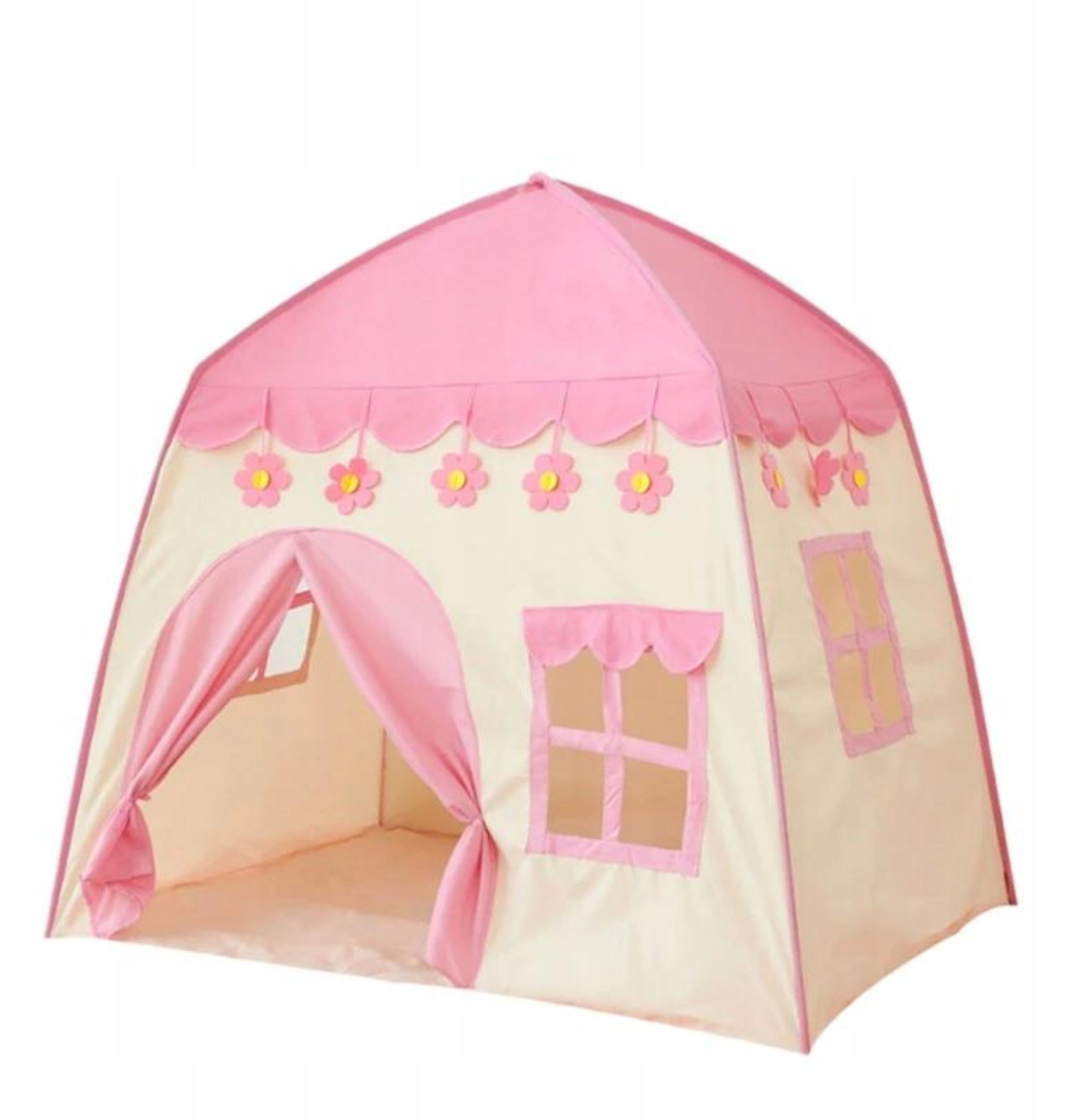 Namiot domek ogrodowy z podłogą dla dziewczynek różowy 600-25