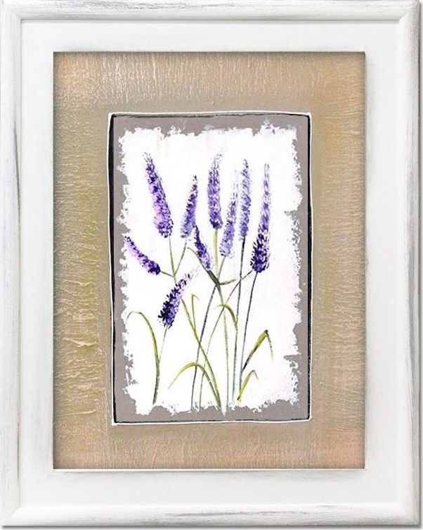 GO-BI Obraz "Lawenda." ręcznie malowany 37x47cm