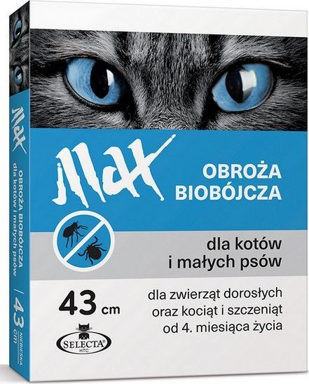 SELECTA H.T.C. SEL.OBROZA BIOBOJCZA MAX KOT/MALY PIES 43CM NIEB. - 67193