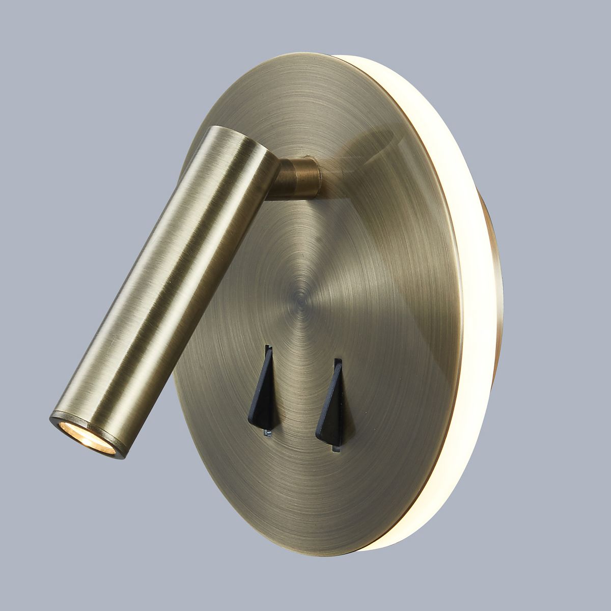 Kinkiet Italux Kinkiet ścienny mosiężny Italux NEMO LED SP.7348-02A-ANT-B