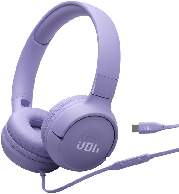 JBL Tune 520C USB-C Słuchawki Przewodowa Opaska na głowę Połączenia/muzyka USB Type-C Liliowy