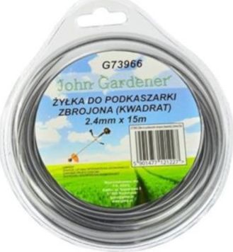Geko Żyłka do podkaszarki zbrojona kwadratowa 2,4mm x 15m (G73966)