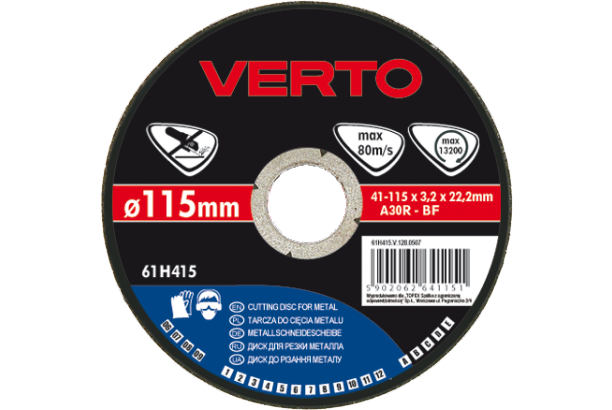 Verto Tarcza tnąca do metalu 115x1.5x22.2mm (61H530)