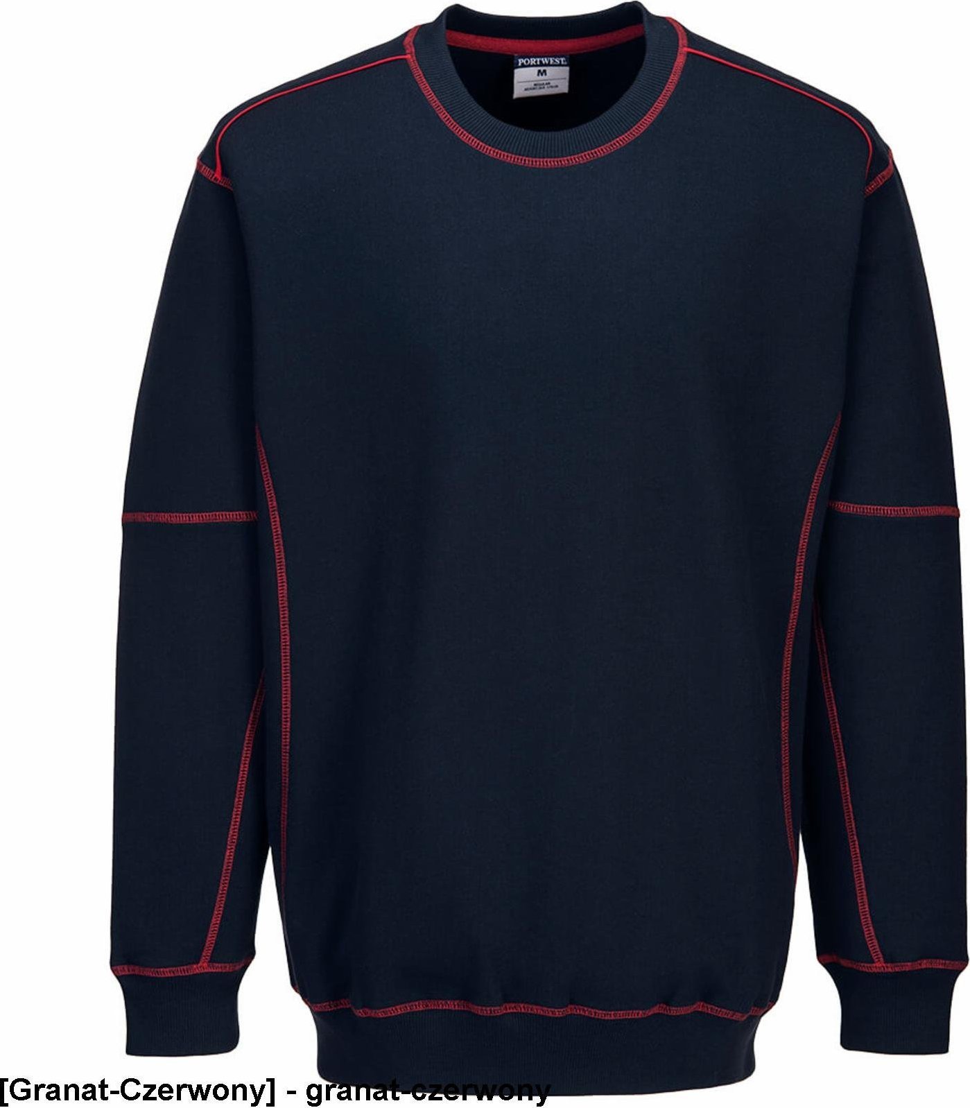 Portwest B318 - Bluza dwukolorowa - granat-czerwony 3XL