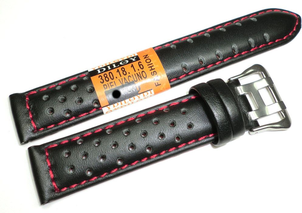 Diloy Skórzany pasek do zegarka 18 mm Diloy 380.18.1.6