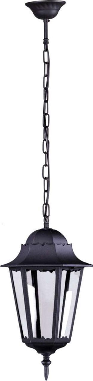 Kaja Wisząca LAMPA zewnętrzna K-5006H Kaja klasyczna OPRAWA metalowa ZWIS do ogrodu na łańcuchu IP44 czarny