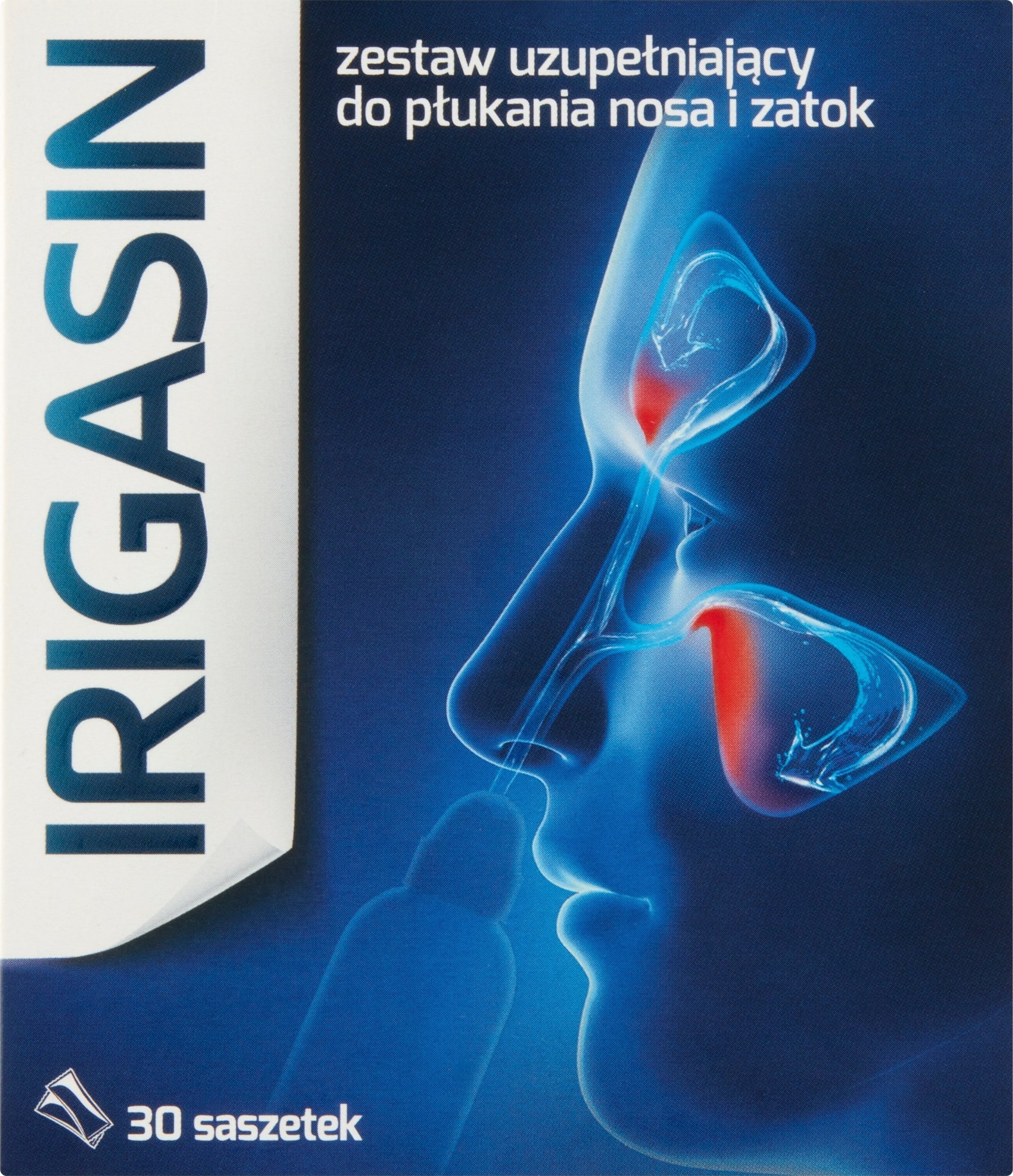 IRIGASIN_Zestaw do płukania nosa i zatok butelka + 12 saszetek